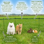 Woodside Plastic Mesh Garden Barrier Safety Protection Fencing 1m x 10m