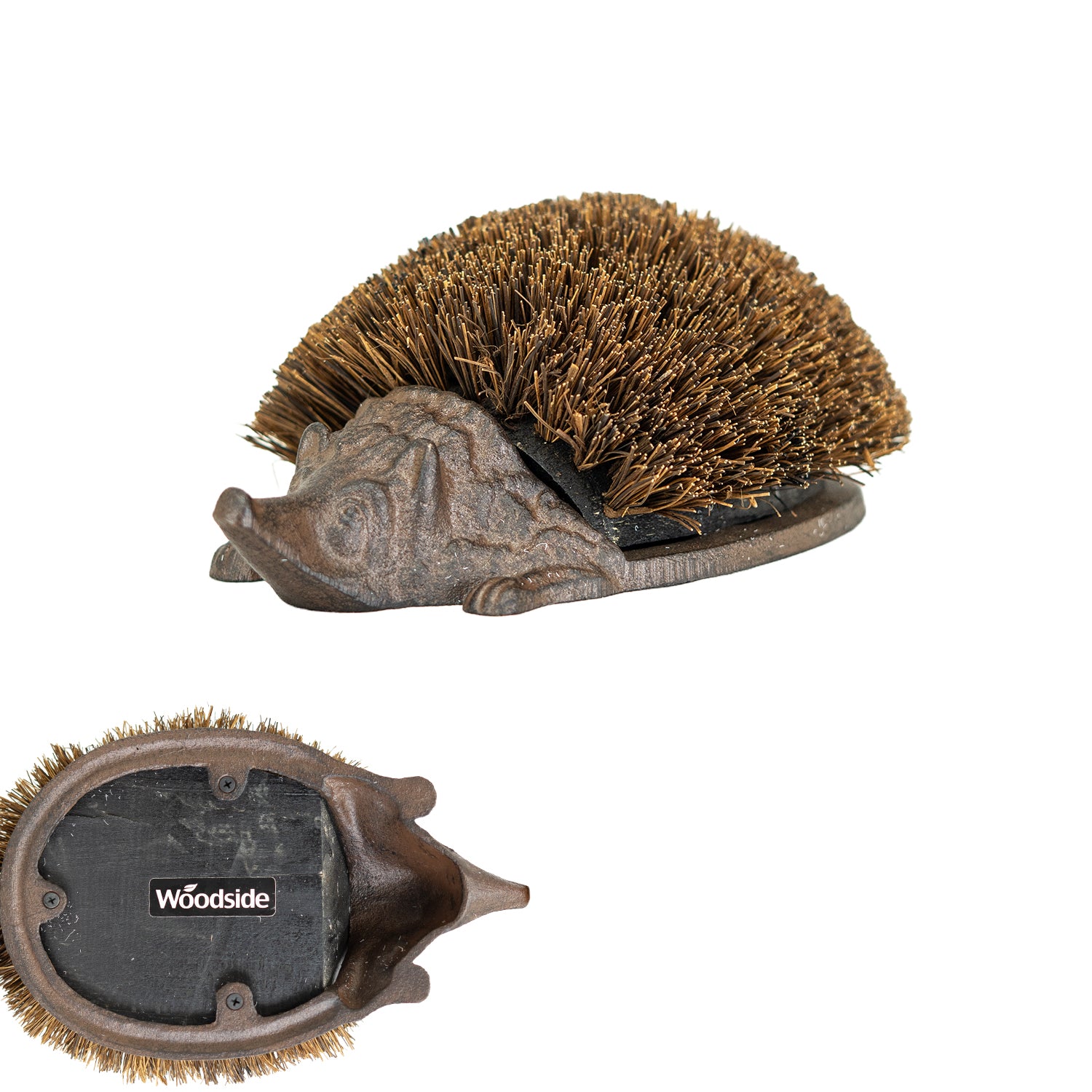 Woodside Cast Iron Hedgehog Boot Brush & Scraper