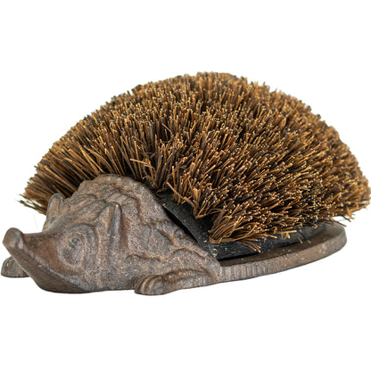 Woodside Cast Iron Hedgehog Boot Brush & Scraper