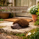 Woodside Cast Iron Hedgehog Boot Brush & Scraper