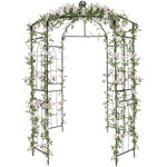 Metal Garden Birdcage Pergola 2m x 2m x 2.7m – Steel Garden Arch Trellis & Climbing Plant Support for Clematis, Roses, Honeysuckle & Wisteria