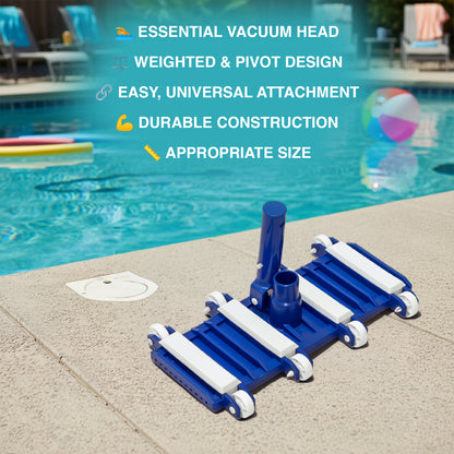 Woodside Universal Weighted Swimming Pool Vacuum Suction Head with Pivot