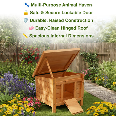 Woodside Wooden Animal Shelter, Hibernation House for Hedgehogs/Guinea Pigs etc