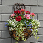 Woodside Cast Iron Wall Mounted Hanging Garden Planter Basket with Coco Liner