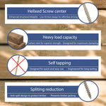 Woodside Hex Head Exterior Decking/Landscaping Sleeper Bed Fixing Screws, Pack of 50