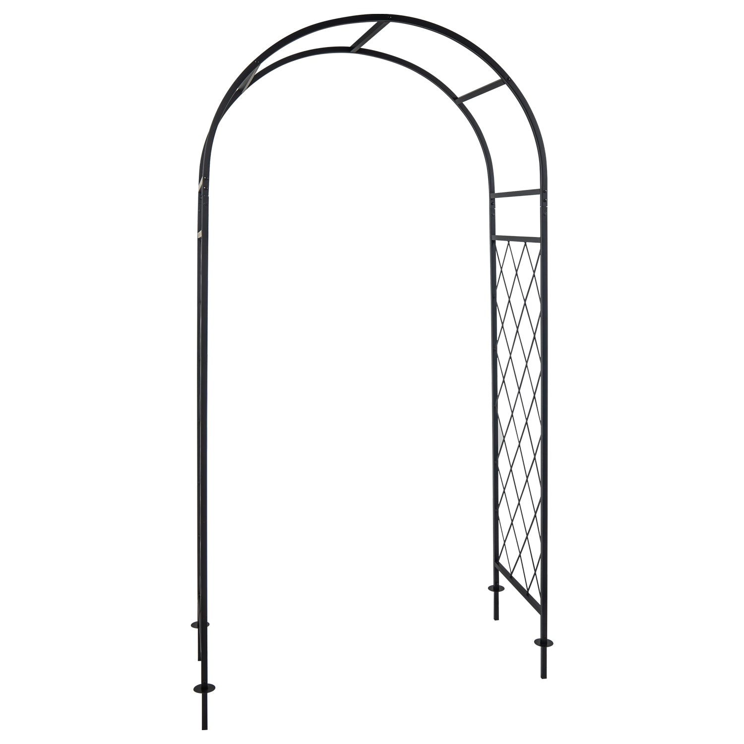 Woodside Blundeston Decorative Metal Garden Trellis Arch Climbing Plant Support