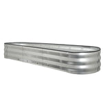 Woodside Galvanised Steel Raised Garden Planter Bed Kit for Flowers/Vegetables/Herbs