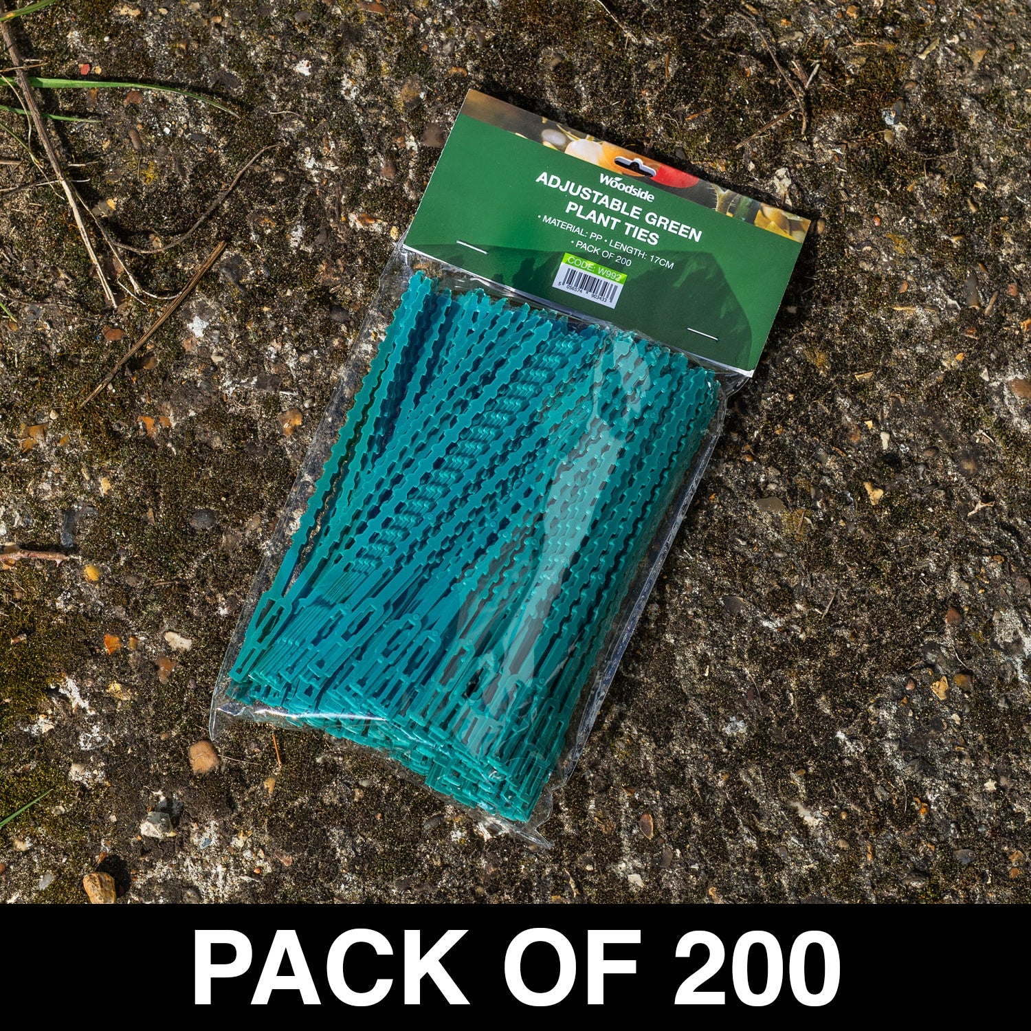 Adjustable Garden Plant Ties Durable/Reusable Green Trellis Support Ties x 200