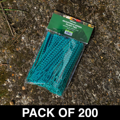 Adjustable Garden Plant Ties Durable/Reusable Green Trellis Support Ties x 200