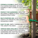 Woodside Flexible Garden Plant Twist Tie, PVC Coated Craft Iron Wire – 3 Pack