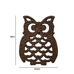 Woodside Decorative Kitchen/Dining Table Cast Iron Owl Trivet Hot Pot/Pan Stand