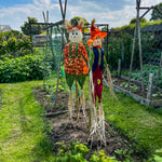 Woodside Garden Scarecrows, Crop & Allotment Bird/Pest Deterrent, Pack of 2