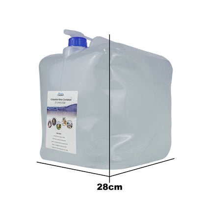 Andes 2 x 20L Collapsible Water Containers – BPA Free Foldable Camping & Festival Water Carrier with Tap