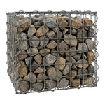 Woodside Heavy Duty Gabion Basket Garden Mesh Wire Cage 45 x 45 x 45cm Galvanised Steel Landscaping Basket