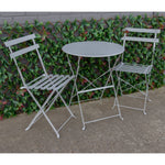 Woodside Aylsham Outdoor Garden Patio Folding Table & Chair Bistro Set 6 Colours