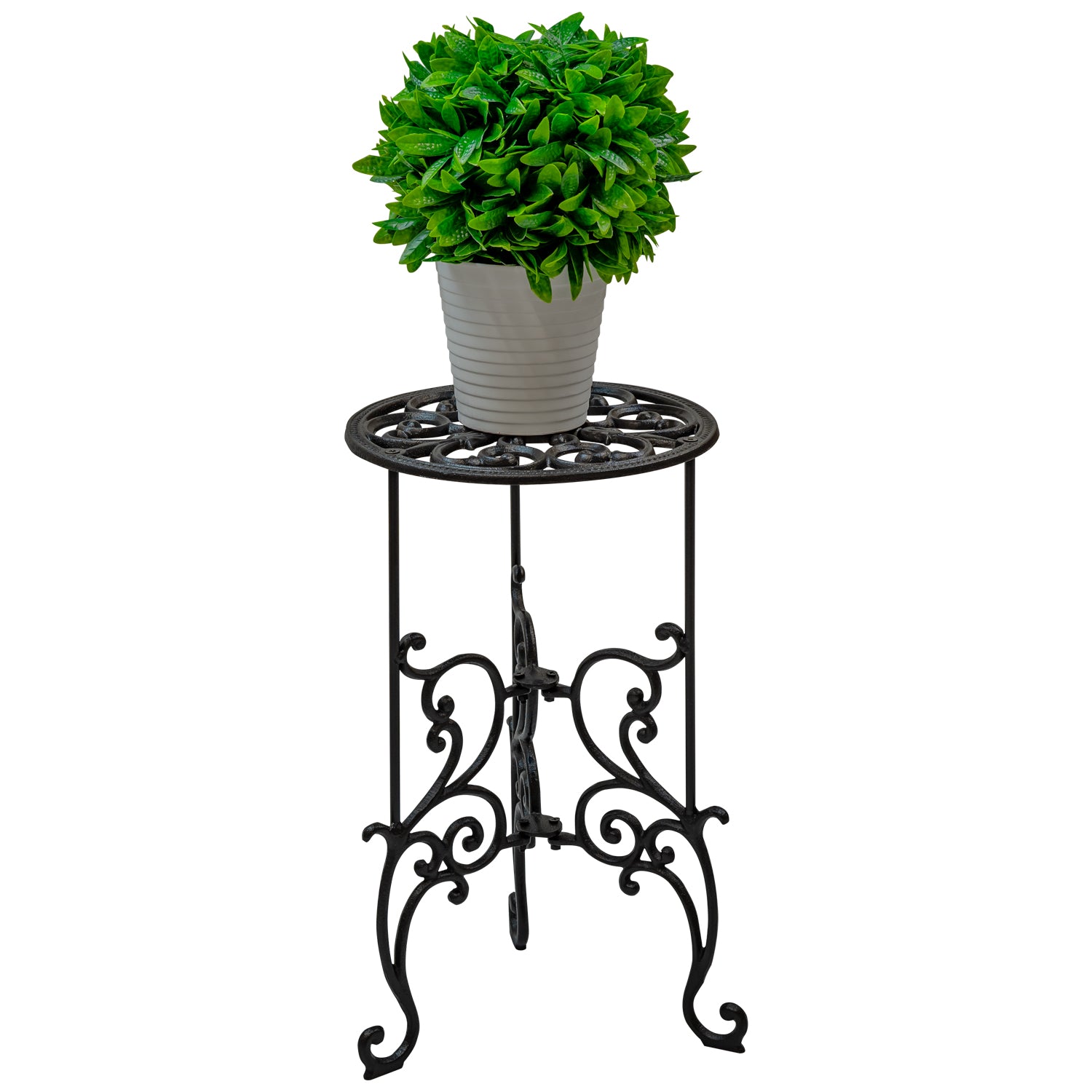 Woodside Heavy Duty Cast Iron Indoor/Outdoor Home/Garden Plant Pot Display Stand