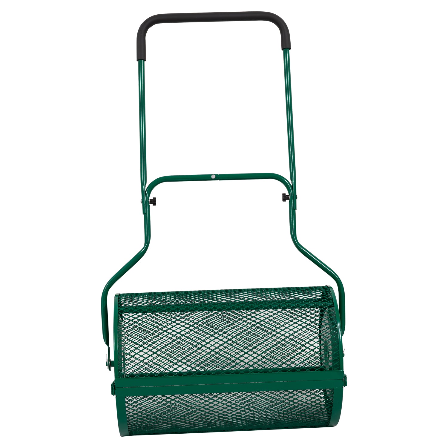 Woodside 76L Lawn Compost Spreader Top Dress Soil/Fertiliser/Seed Heavy Duty Garden Roller