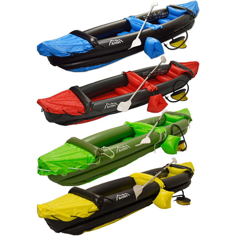 Inflatable Kayak Blow Up Two Person Canoe With Paddle Water Sports