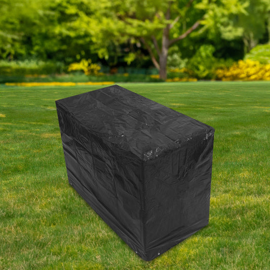 Woodside Black 2 Seater Outdoor Garden Bench Cover 1.34m x 0.7m x 0.99m