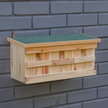 Woodside Wooden Nesting Wild Bird Box, Sparrow Colony Terrace, Removable Fronts