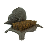 Woodside Hedgehog Cast Iron Boot Scraper & Brush Heavy Duty Outdoor Garden Shoe Cleaner