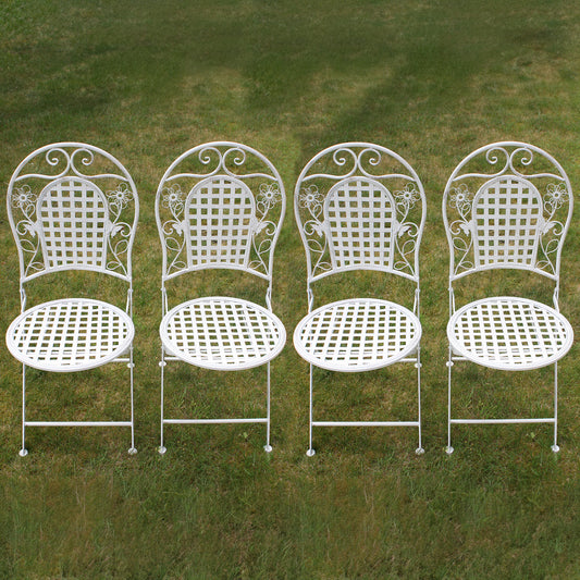 Maribelle Round Garden Chairs x 4