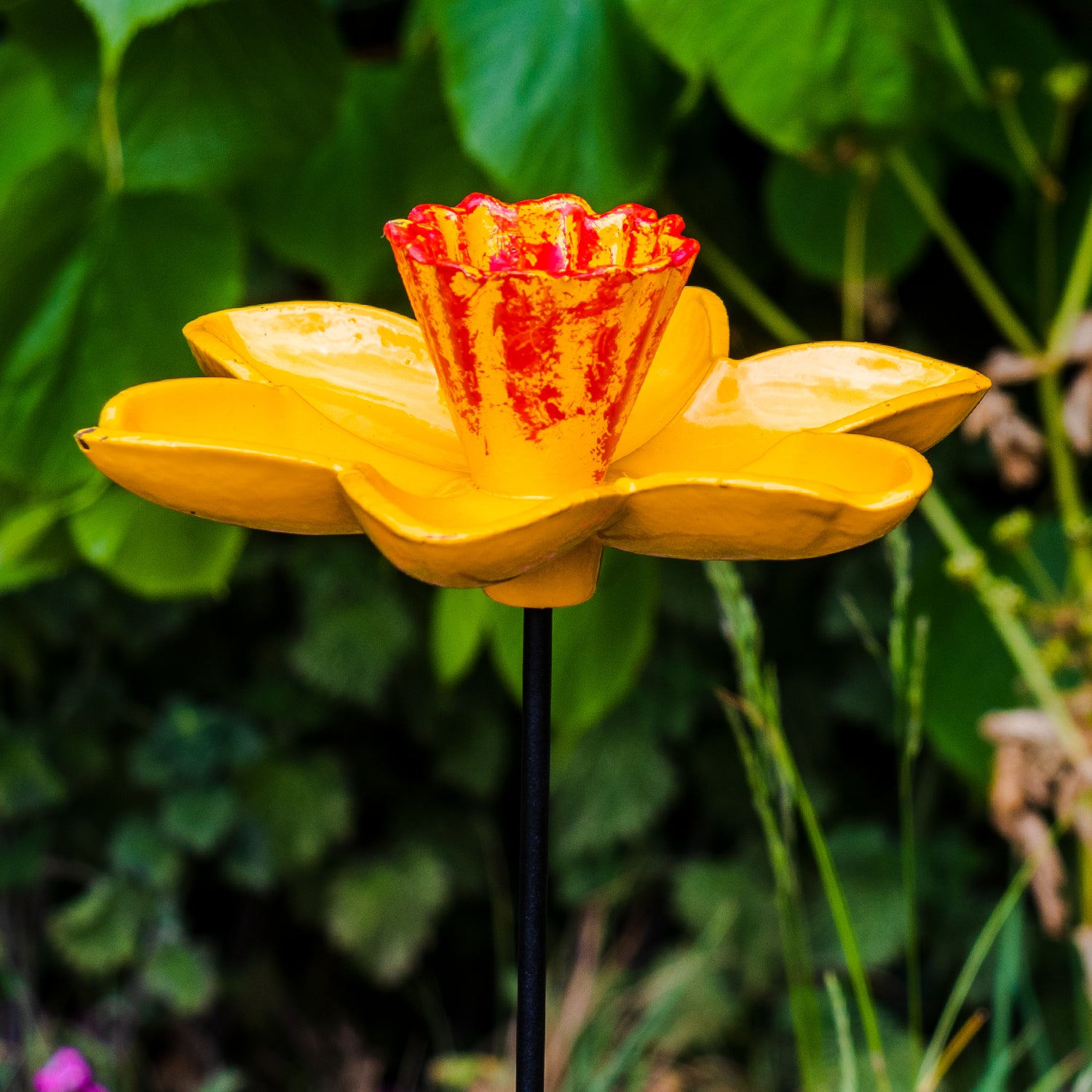 Woodside Cast Iron Daffodil Dish Bird Feeder (Pack of 2)