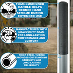 Woodside Heavy Duty Reinforced Steel Ground Tamper | Professional Soil & Gravel Compactor
