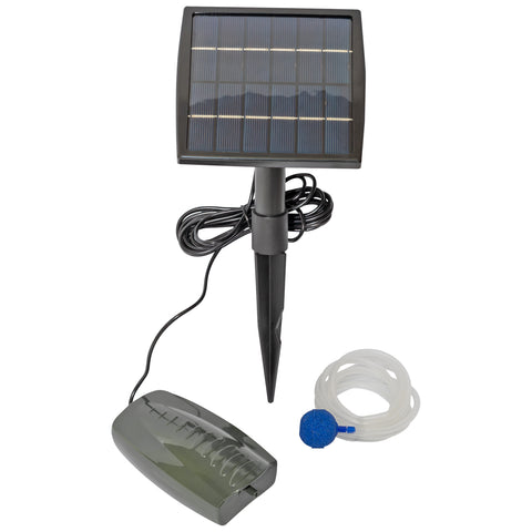 Oxbridge 1 Air Stone Aerator Pond Water Oxygenator Solar Powered Oxygen Pump