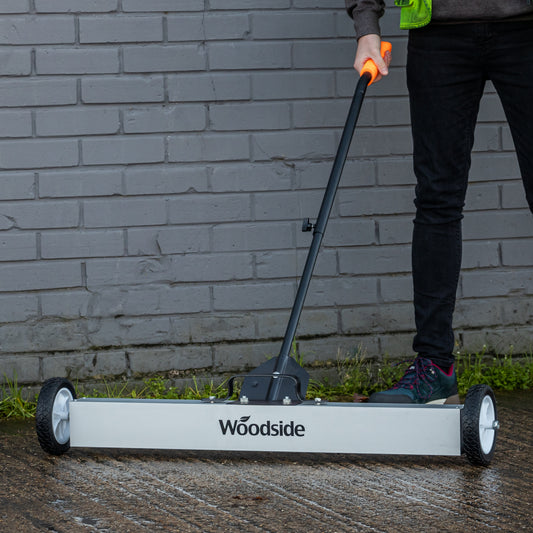 Woodside 36â€ Ferrite Magnetic Floor Sweeper, Heavy Duty Rolling Pick Up Roller Broom