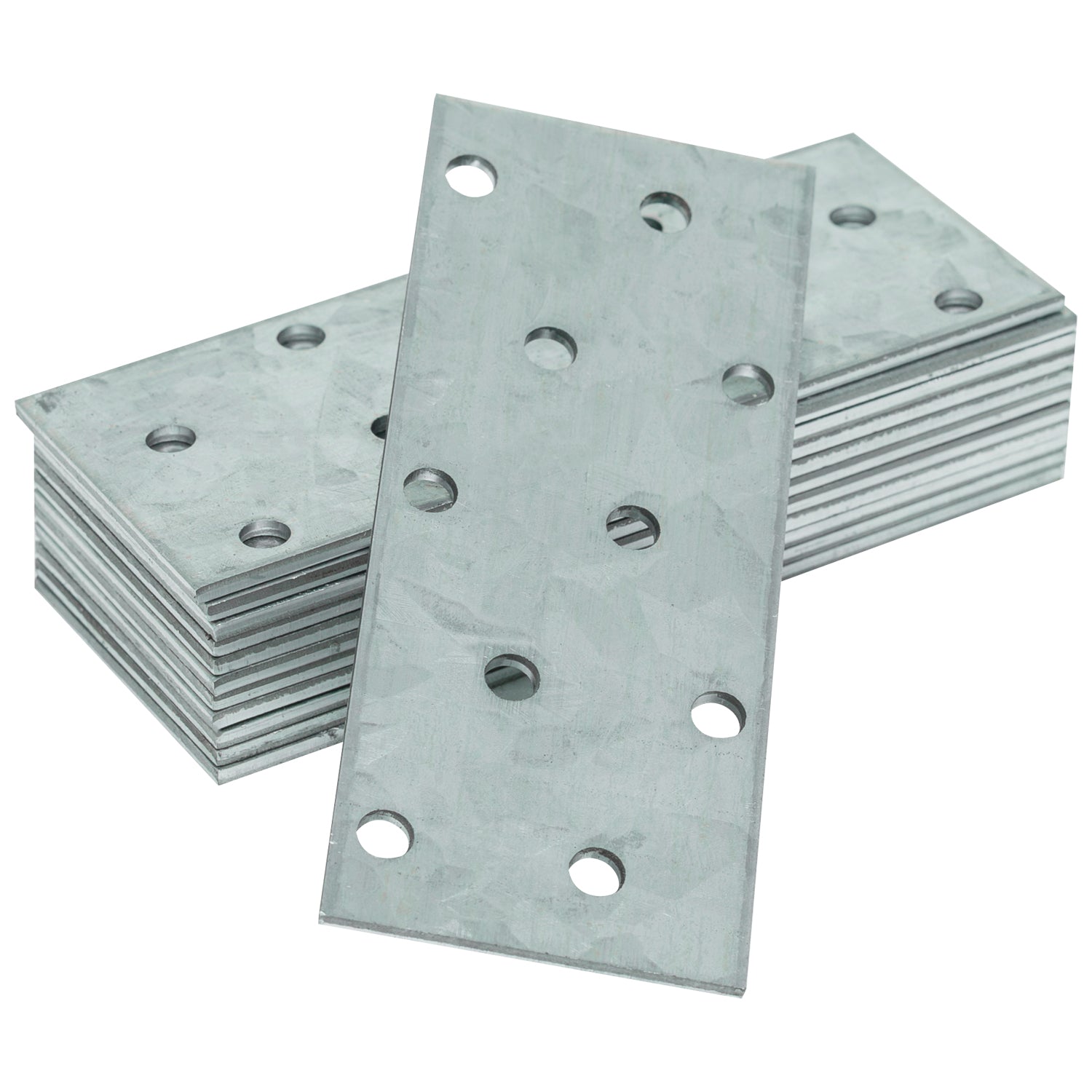 Woodside Galvanised Steel Joining Plates Metal Wood & Timber Construction Brackets 12 Pack