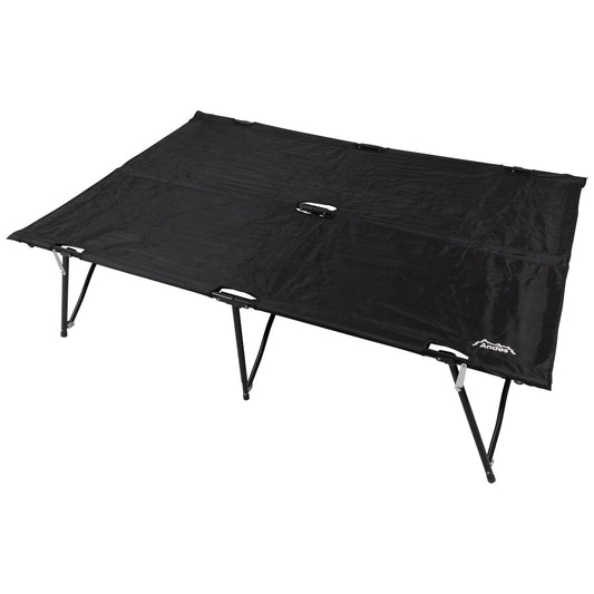 Andes Folding Double Camp Bed, Lightweight & Portable with Carry Bag