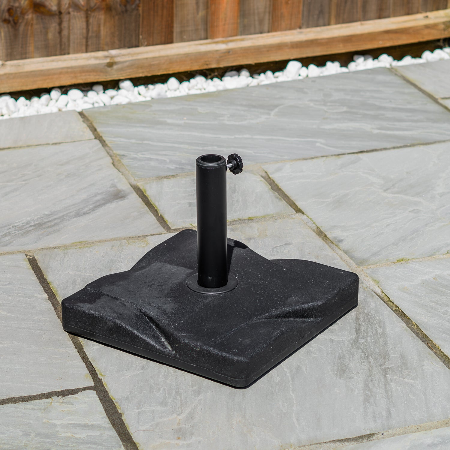 Woodside Boyton 20kg Universal Square Garden Patio Parasol Umbrella Base Weight