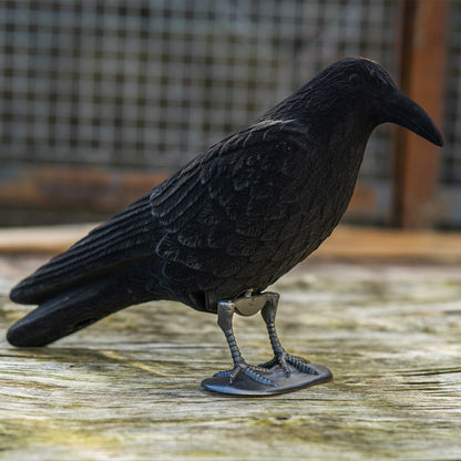 4 x Nitehawk Full Body Flocked Shooting/Hunting Crow Decoy With Feet And Stake