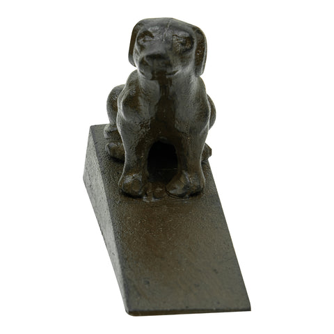 Woodside Heavy Duty Cast Iron Decorative Dog Door Wedge Stop, Doorstopper/Jammer