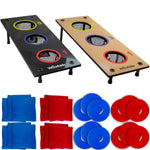 Woodside Bean Bag Toss Games Set – Outdoor Garden Throwing Game with Bean Bags & Rings for Family Fun