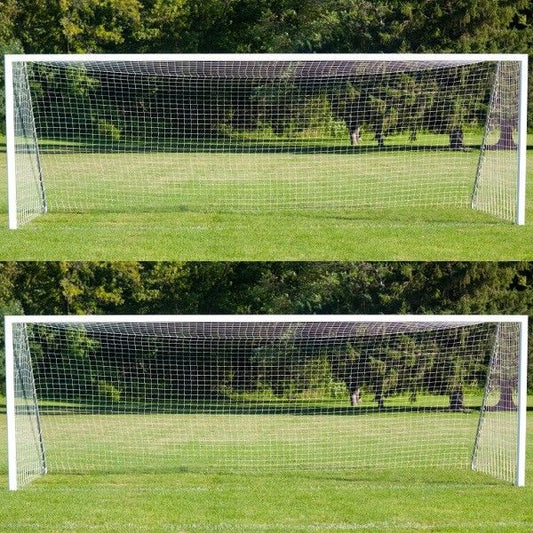 PAIR of 24FT X 8FT Football Net (1M Top Runback, 2.85M Bottom Runback)