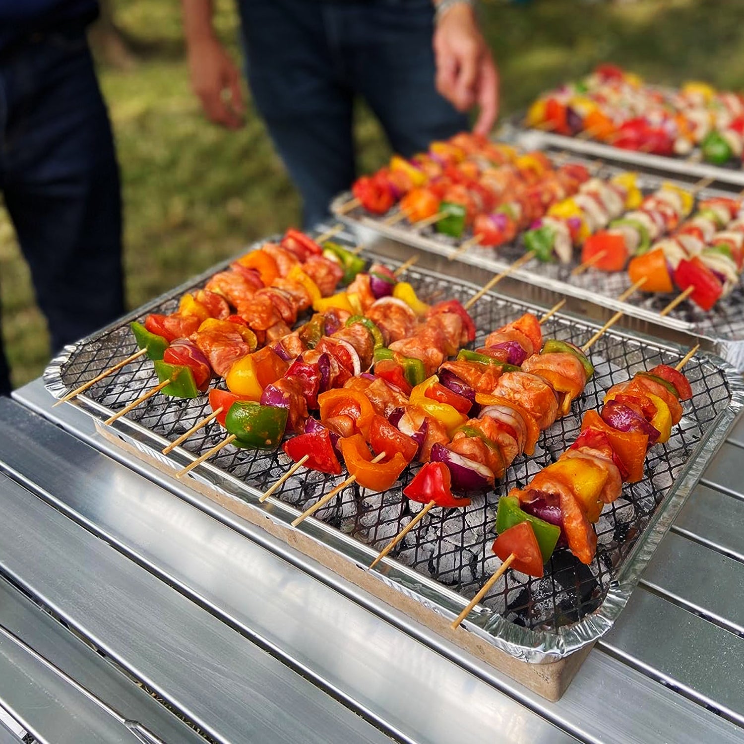 Andes Folding Aluminium Picnic Table 140 x 70 x 70cm