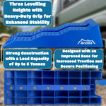 Andes Caravan Levelling Ramp 2 Pack – Heavy Duty 5 Ton Levellers for Caravans, Campervans & Motorhomes