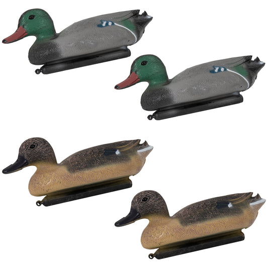 Nitehawk 2 Male & 2 Female Hunting Shooting Fake Bird Duck Decoys Mallard Drake