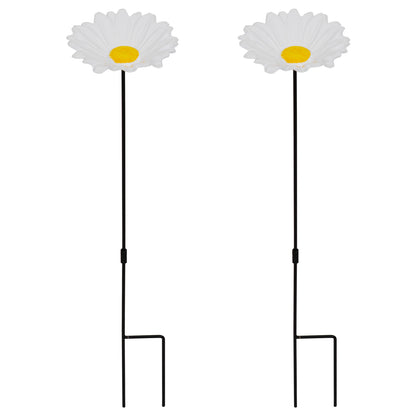 Woodside Cast Iron Bird Feeders Daisy Shaped Decorative Garden Seed & Nut Dish 5 PACK