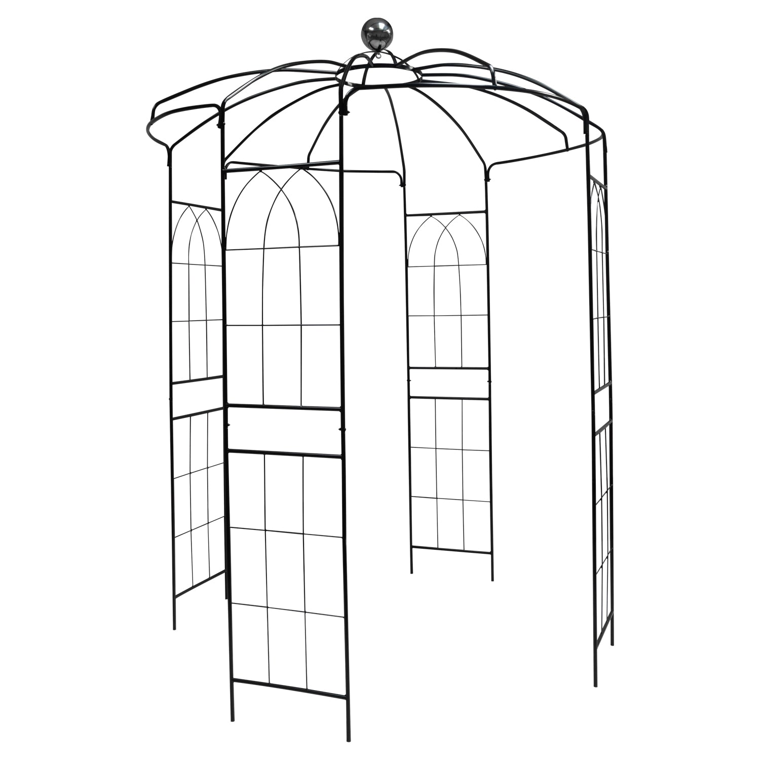 Woodside Santon Metal Garden Birdcage Pergola