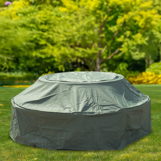 Woodside Green Waterproof Outdoor 8 Seater Round Picnic Table Cover