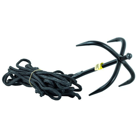 Nitehawk Heavy Duty Grappling Anchor Hook with 10m Nylon Rope for Hiking/Boating