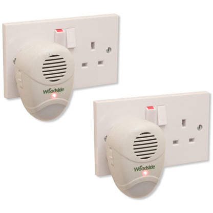 2 x Plug-In Mouse/Rat/Rodent Repeller Ultrasonic Repellent Pest Deterrent