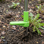 Woodside Stand Up Weed Puller – Long Handle Stainless Steel 3 Prong Garden Weed Removal Tool 100cm