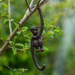 Woodside Cast Iron Decorative Indoor/Outdoor Garden Monkey Bird Feeder S Hooks Pack of 2