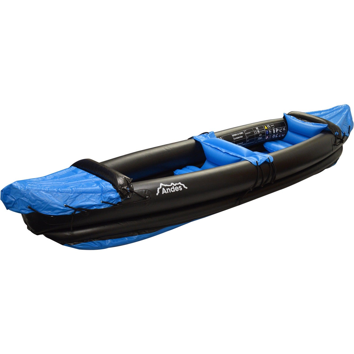 Inflatable Kayak Blow Up Two Person Canoe With Paddle Water Sports