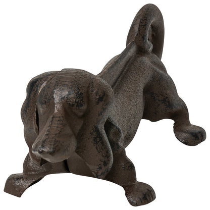 Woodside Outdoor Garden Cast Iron Boot/Welly Novelty Sausage Dog Mud Scraper