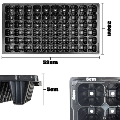 Woodside 60 Cell Root Trainer Seed Trays 6 Pack | Durable Reusable Seedling Growing & Propagation Trays